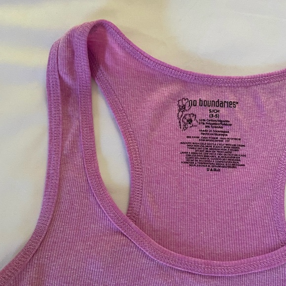 Purple Racerback Crop Top - Picture 2 of 4